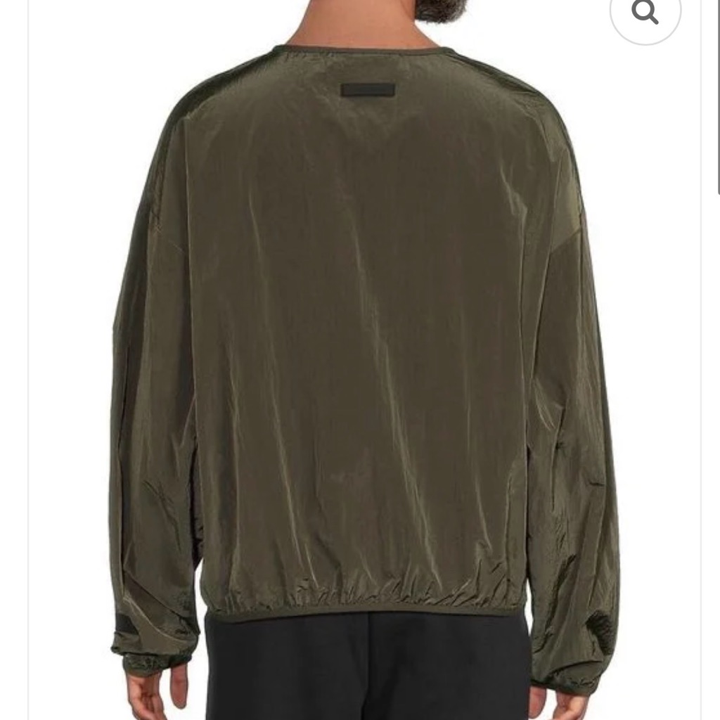 New In Original Bag Rare $166 Essentials Men's Dark Olive Windbreaker